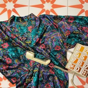 Printed Kimono Duster Boho Long Robe